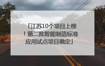 江苏10个项目上榜！第二批智能制造标准应用试点项目确定